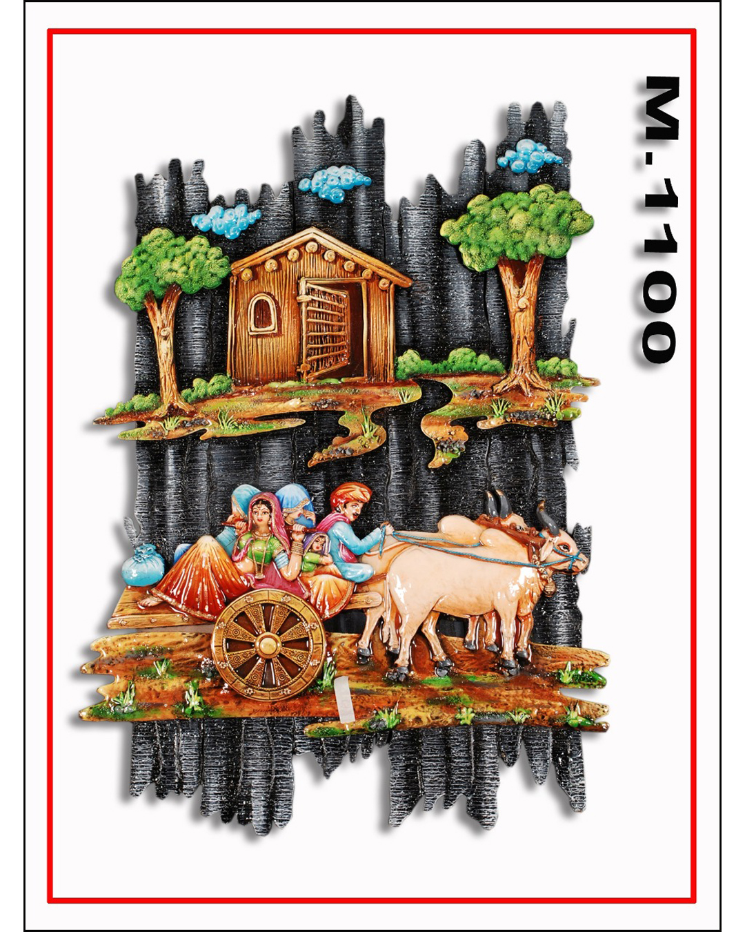 Riddhi Siddhi Art Creations - Khel-Ghar Puppet Show Village Scene Mural